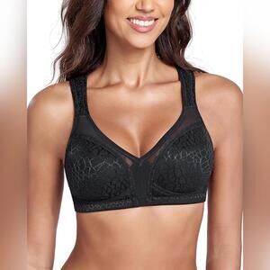 NWT Lemorosy Full Coverage Non Padded Wireless Minimizer Bra, 34DDD
